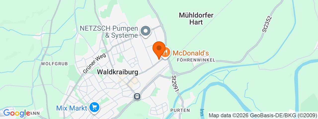 Map preview for Waldkraiburg