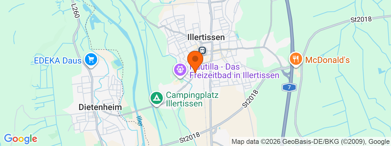 Map preview for Illertissen