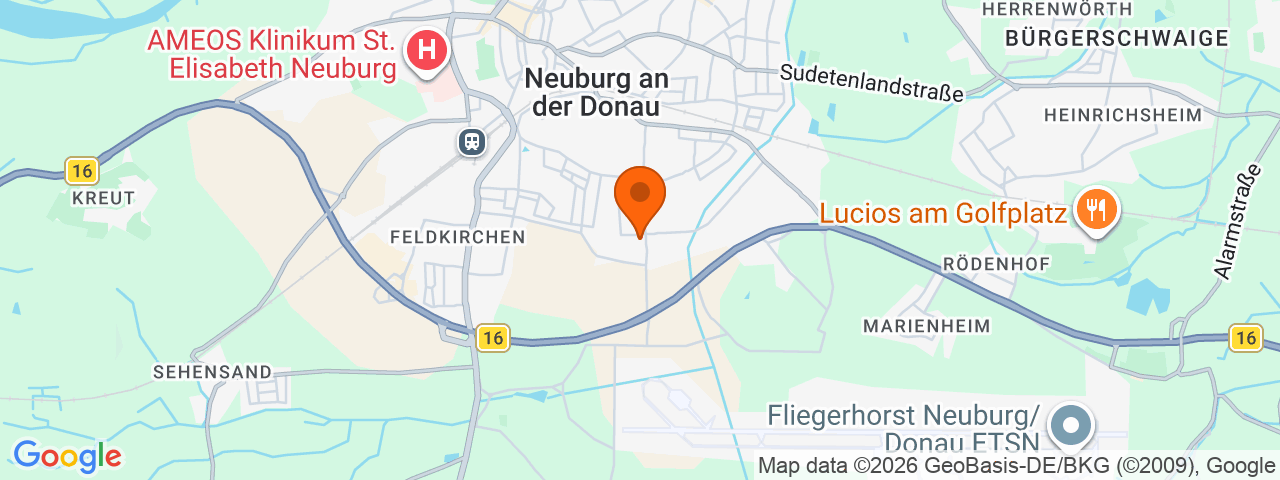 Map preview for Neuburg an der Donau
