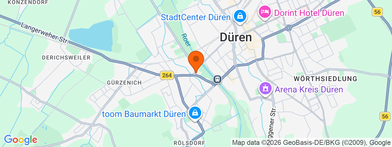 Map preview for Duren-Mitte
