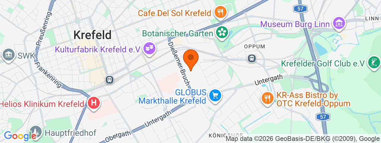 Map preview for Krefeld-Mitte