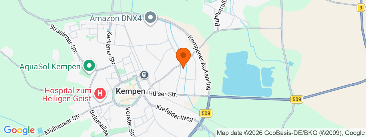 Map preview for Kempen-Industriering Ost