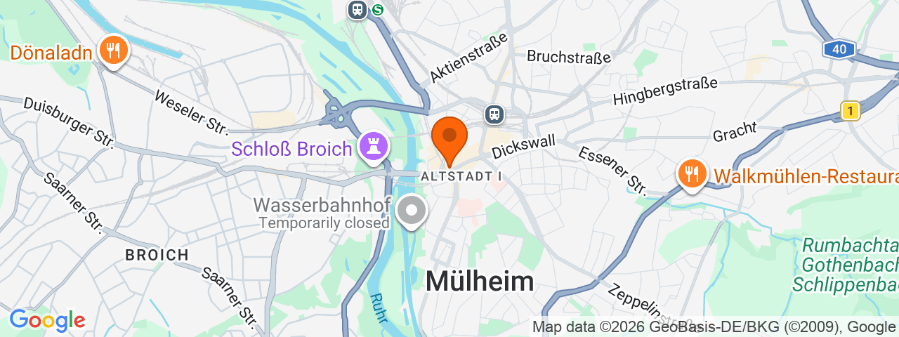 Map preview for Mülheim an der Ruhr