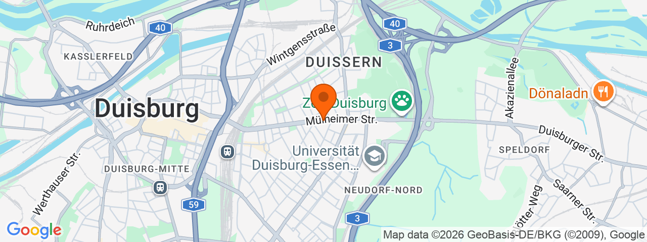 Map preview for Duisburg-Neudorf