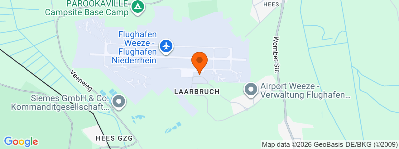 Map preview for Weeze Airport