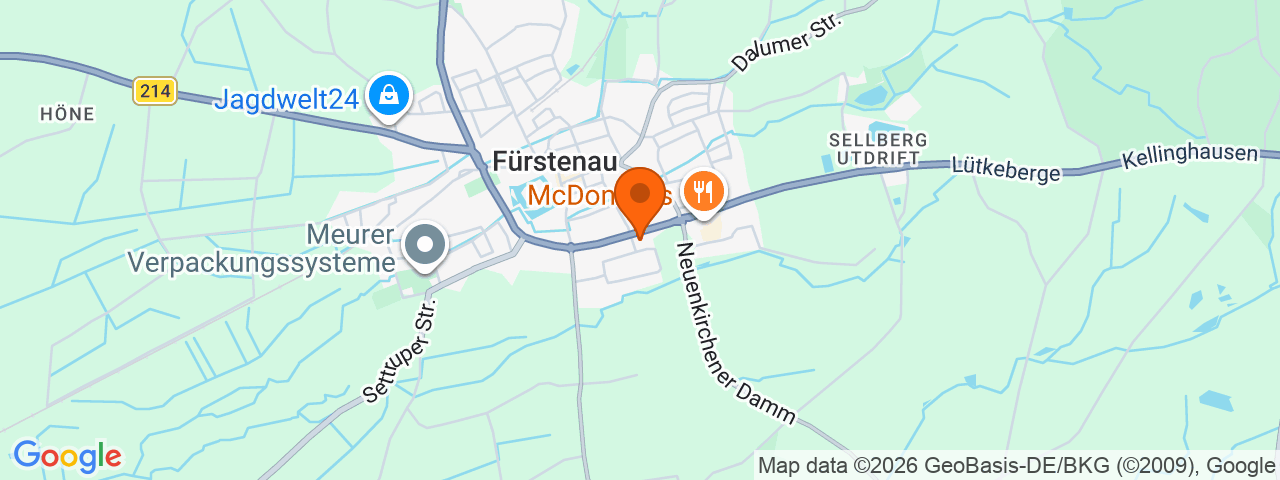 Map preview for Fürstenau