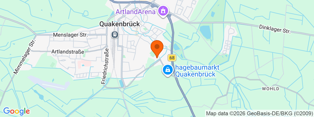 Map preview for Quakenbrück