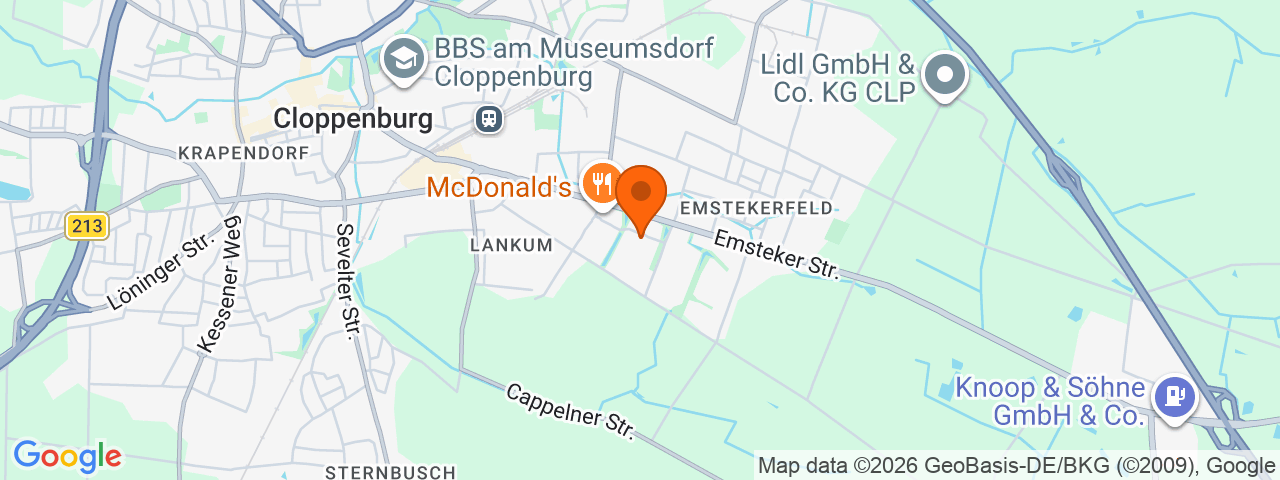 Map preview for Cloppenburg